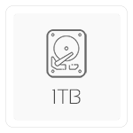 1 TB M.2 PCIe 4.0 NVMe SSD (Seq. Read: 7150 MB/s, Write: 6300 MB/s) Fastest choice