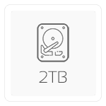 2 TB M.2 PCIe NVMe SSD (Seq. Read: 5000 MB/s, Write: 4200 MB/s)