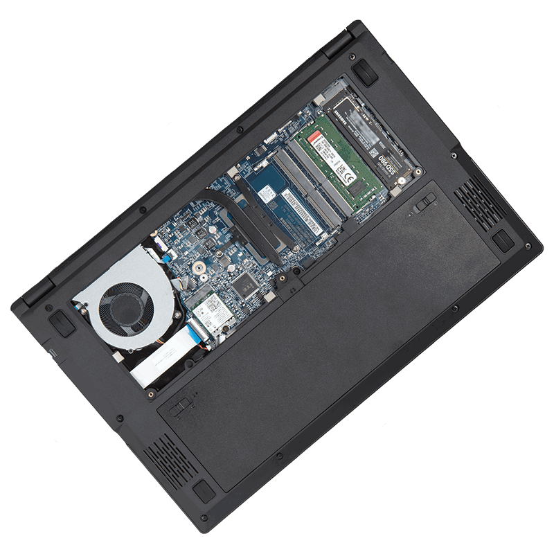 Clevo V640AU service door and removeble battery