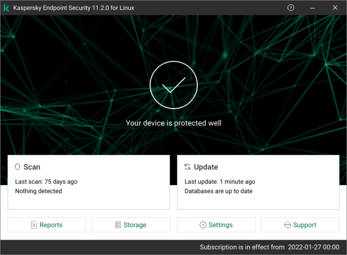Kaspersky Endpoint Security Linux 1Year 1User LaptopwithLinux