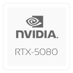 NVIDIA GeForce RTX-5080 – 16GB GDDR7 – 300Hz Mini-LED-display – X6FR558Y Longer delivery time!